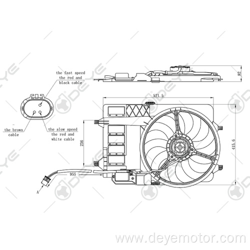 12 Volt electric Cooling fan for BMW MINI